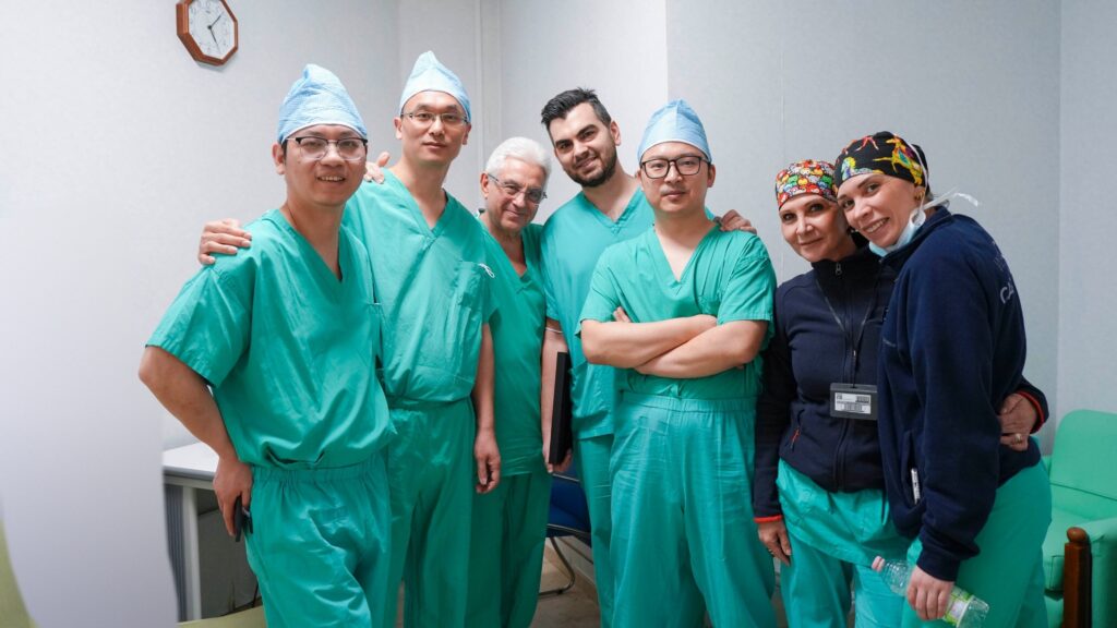 La delegazione cinese insieme all’équipe del Prof. Mongardini